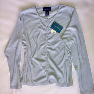 long sleeve sky blue sweater